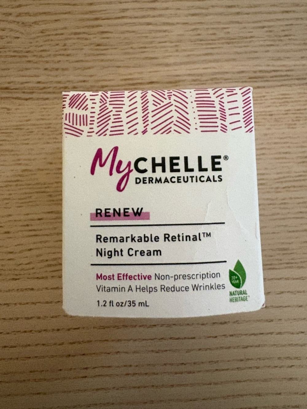 MyChelle Renew Remarkable Retinal Night Cream - Pink and White